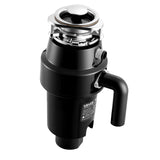 VEVOR Food Waste Garbage Disposal, 1HP 3700RPM DC Motor, Continuous Feed Kitchen Sink Garbage Disposer, 3-Bolt Mount Food Waste Grinding System with Splash Guard & Power Cord for Kitchens