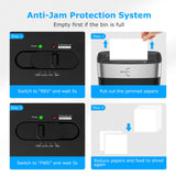 Shredder for Home Office, 8-Sheet Crosscut Credit Card Shredder, Small Paper Shredder for Home Use with 4 Gallons Wastebasket, High Security Level P-4, ETL Certification (S3101) BONSEN