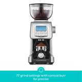 CASABREWS Tornado Electric Conical Burr Coffee Grinder, Automatic Burr Coffee Grinder with 77 Precision Grind Settings for Espresso to French Press, Special for Barista and Coffee Lovers