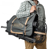 RiverSmith Fly Fishing Wader & Boot Bag – Gear-Roll Wader Bag with Changing Mat, Waterproof Pocket, Rod & Net Storage – Fly Fishing Gear Organizer – Shadow Kelp