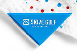 SKIVE Golf Premium Magnetic Golf Towel | Super Strong Magnet (Red & Blue Drip)