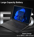 Lenovo ThinkPad E16 Laptop, 16" FHD+, Ryzen 5 7535U, 16GB DDR5, 512GB SSD