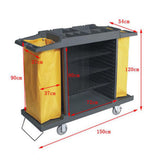 This Housekeeping Cleaning Cart, Laundry Hamper Sorter Cart Portable