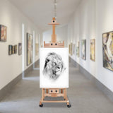 Oil Painting,Sketch Advertisement,Easy to Carry,Vertical and Horizontal Folding Sketch Easel,Adjustable Height,Dual Purpose Folding Sketch Easel,Wooden Tripod Display Easel Stand