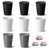Lysam Bathroom Trash Can 8 Pack, 1.8 Gallon Small Trash Can with Trash Bags