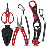 Fishing Pliers,Fish Lip Grippers with Missing Rope,Braid Scissors, Fishing Tools Set, Fishing Gifts for Men EDSTAR