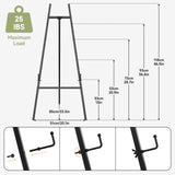 Easel Stand for Sign, Black Metal Display Easel for Wedding & Posters
