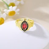 Oseew 2027 High School Senior Class Ring for Women