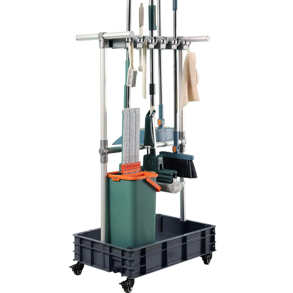 Holder Cleaning Supplies Organizer Janitor carts on Wheels Housekeeping MD DC PRINT INC