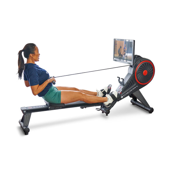 Echelon Row S, + 30-Day Free Echelon Membership, 22in Screen, Indoor Rowing Machine, Rower for Home Gym, Live and On-Demand Classes, Total Body Workout, Low Impact, (Renewed Premium) Echelon