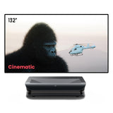 AWOL Vision LTV-3500 Pro UST Projector & 132inch Cinematic Screen Bundle, 150" Perfect Sharpness, Dolby Vision