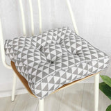 HXAZGSJY Chair Cushions for Dining Chairs Bohemian Soft Patio Chair Pads Indoor Office Home Kitchen Square Dining Chair Cushion Pillow Grey Triangle 20"x20"x4"
