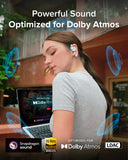 Cleer ARC 3 Open Ear Headphones - Dolby Audio, Snapdragon Sound True Wireless Earbuds, 50Hr Battery, Blue Cleer