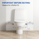Onpickly Toilet Safety Rails for Seniors, 350lbs Heavy Duty Toilet Safety Frame & Grab Bars, Triple Stability with 2 Suction Cups & Rear Bar, Adjustable Height & Width Toilet Rail