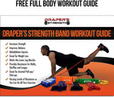 DRAPER'S STRENGTH Heavy Duty Resistance Stretch Loop Bands for Powerlifting Workout Exercise and Assisted Pull Ups 02. Red DRAPER'S STRENGTH