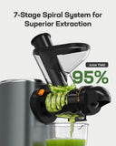 Silonn Cold Press Juicer Machines, Slow Masticating Juicer with Soft & Hard Modes, High Juice Yield Juice Extractor for Fruits & Vegetables with Reverse Function, Easy Cleanup with Brush