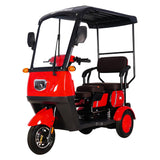 DXTSH MT H40 Passenger Electric Golf Cart Elderly Scooters, 3-Wheel Electric Vehicles, Disabled Scooters (MT-H40-Red 60V20AH)