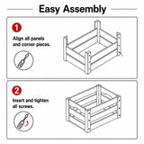 HFYFYXGS Wooden Storage Crates Set of 3 Nesting Wooden Box for Home Decor