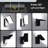 BIRITALO 40W Outdoor LED Wall Light, 360° Rotatable Neighbor-Friendly 8Pack