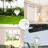 Hegelda Birthday Gifts for Women Friendship, for Friends Coworkers Her Wife Mom Daughter Sister Aunt Heart Crystals Suncacther (White)