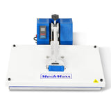 Manual Heat Press 110V 1.87HP/1400W - Teflon-Coated Aluminum Heating Plate, Iron Worktable, High Pressure for Heat Transfer