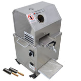 TECHTONGDA Sugarcane Press 110V 3 Rollers Sugar Cane Juicer Electric Sugar Cane Ginger Press with 304 Stainless Steel Rollers and Water Injection Hole 660lb/h Productivity for Commercial Use