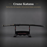 Flying Crane Katana, 1095 High Carbon Steel Hand Forged Full Tang Sword