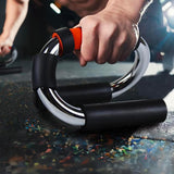 SQUATZ S-Shaped Push Up Bars - Pushup Handles for Men and Women - Steel and Foam, Nonslip Grip Strength Training (Set of 2) SQUATZ