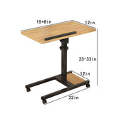 TigerDad Mobile Adjustable Height Laptop Stand PC Computer Portable Notebook Swivel Laptop Desk