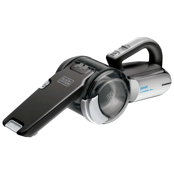 Dustbuster PIVOT VAC Cordless Handheld Vacuum, Home and Car Vacuum with Crevice Tool and Pivot Nozzle BLACK+DECKER