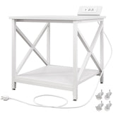 METYERRY 24"x23.6"Large Printer Stand with Power Outlet