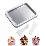 Rolled Ice Cream Maker Kit, At-Home Portable Ice Cream Roll Maker with Instant Freeze Plate & 2 Scrapers, DIY Homemade Ice Cream, Frozen Yogurt & Sorbet for couple & Adults, Family Fun