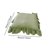 PYmijimy Chair Cushion Pad Seat Upholstery with Removable Cover and Ties Hold for A Decoration in European(Green)