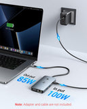 4 Monitors Docking Station 4K HDMI 9-in-1 LIONWEI USB C Hub for Laptop Mac