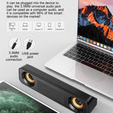 BXNSDFS Wired Portable Speaker Soundbar Surround Loudspeaker Sound Box Music Player for TV Computer Laptop