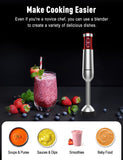 Powerful Immersion Blender handheld, 2025 New Update Hand Blender, Scratch-Resistant Corded Hand Mixer with Heavy-Duty Copper