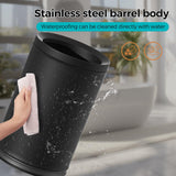 YOJIA 3.17 Gallon/12L Bathroom Trash can, Black