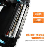 GRSJKRI Desktop Thermal Label Printer for 4x6 Shipping Package All in Maker 180mm/s Sticker Max.110mm Paper(USB)