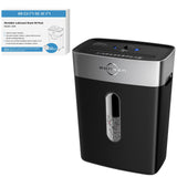 10-Sheet Cross Cut Paper Shredder and 50 Pack Lubricant Sheets BONSEN