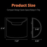 LoopTime Leakproof Car Trash Can,Mini Car Trash Bin for SUV and Truck,Small Removable Liner Garbage Can,Waterproof Automotive Trash Can for Vehicle,Home,Office,Multipurpose,Easy to Clean (Black)
