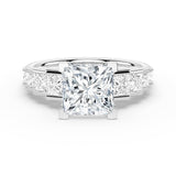 MSBLUE 1ct Size 6.5 Moissanite Engagement Ring for Women