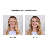 L'ANGE HAIR Aplatir Ceramic 1" Flat Iron | Adjustable Temp & Dual Voltage Hair Straightener | Tourmaline-Infused Plates for Smooth, Frizz-Free Styling | 1 Inch Styling Tool (Blush)