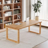 AQWASYUTER Office Computer Desk Living Room Large Long Desk Study Solid Wood Table