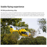 MechPuConToy GPS RC Helicopter Model, FLYWING EC135 470-Class 2.4G 6CH 4 Detachable Propellers RC Simulation Helicopter Model with H1 Flight Controller and Return-to-Home (PNP Version)