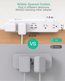 Mifaso PD65W Desk Clamp Power Strip, 1080J Surge Protector, 2 USB C