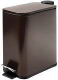 Stainless Steel Small Trash Can with Lid & Step Pedal - 5 Liters/1.3 Gallon