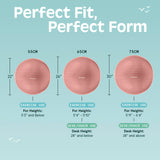 Retrospec Luna Exercise Ball with Pump - Anti-Burst Fitness Equipment for Yoga, Core Training & Stability - Home Gym Swiss Ball for Office & Pregnancy
