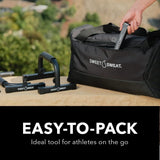 Sweet Sweat Push Up Bars with Non-Slip floor pads and Ergonomic Grip Handles - Calisthenic Strength Training for Chest, Biceps, Abs & Back - Portable design & Sturdy Push Up bar for Men & Women Sports Research