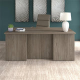 Bush Business Furniture Office 500 72W x 36D Executive Desk in Modern Hickory