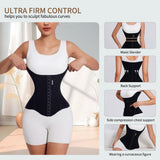 MISTHIN Waist Cincher Trimmer Belt Girdle Workout Shapewear Tummy Control Shaper Waist Trainer for Women (Black, XX-Small)